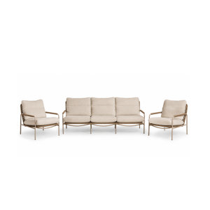Tierra Outdoor David sofa set Champagne 3 delig