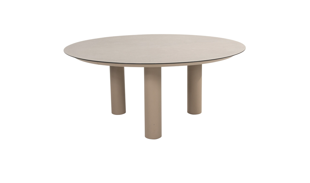 4 Seasons Outdoor Donato dining tafel 160 cm rond Kleur Latte