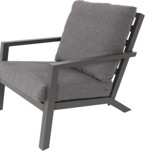 Lesli Living Down Town lounge stoel Grey olefin kussens