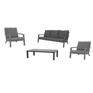 Lesli Living Down Town sofa set Grey