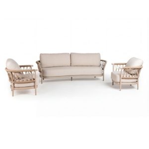 Tierra Outdoor Fresca sofa set Champagne 3 delig