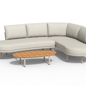 Tierra Outdoor Fumanu lounge set Champagne