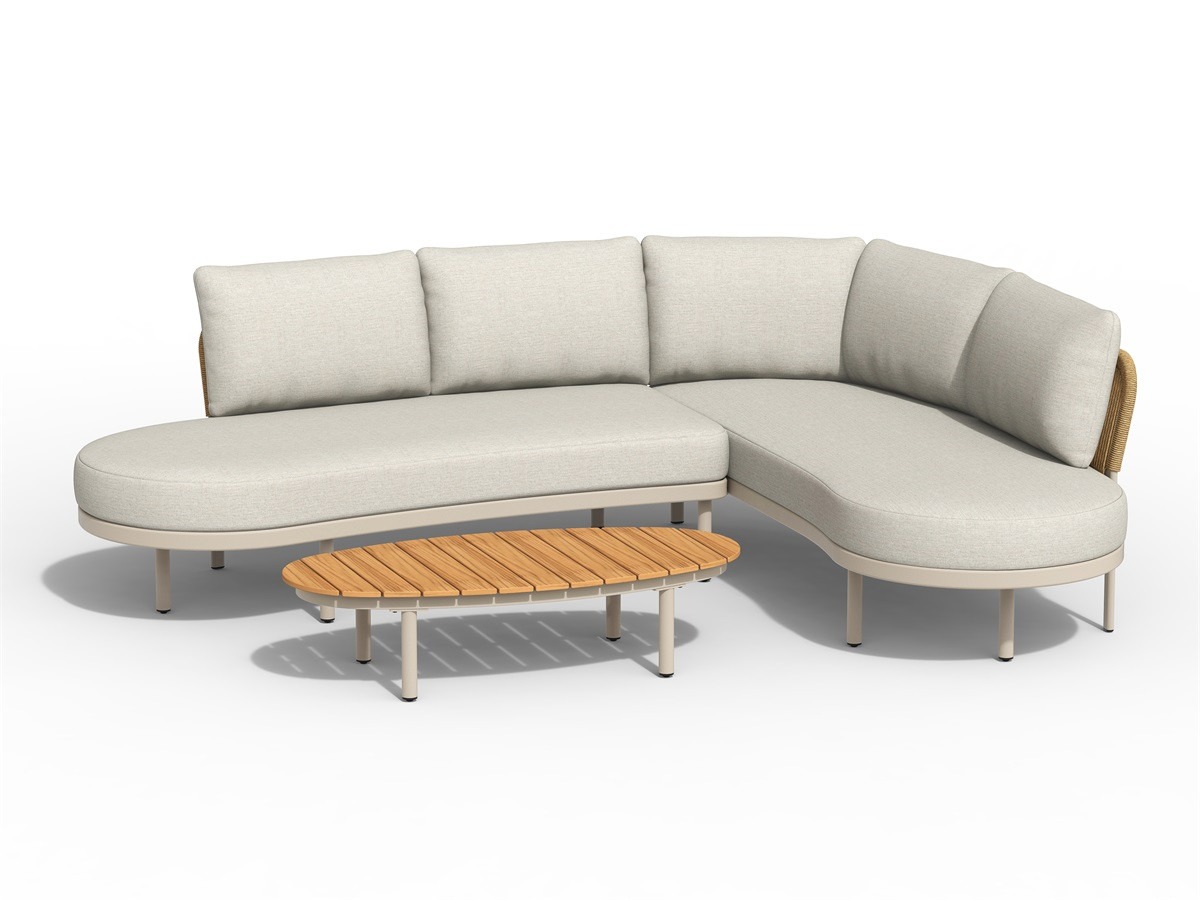 Tierra Outdoor Fumanu lounge set Champagne
