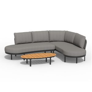 Tierra Outdoor Fumanu lounge set Charcoal