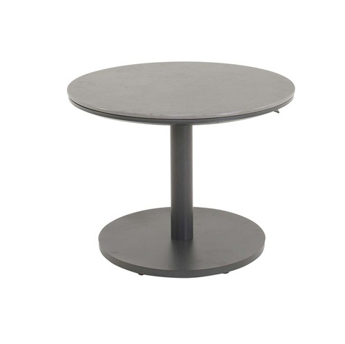 Lesli Living Bijzettafel Rond Hoog-Laag Geneva verstelbaar Grey - Afbeelding 2