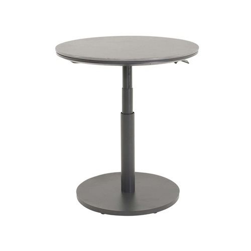 Lesli Living Bijzettafel Rond Hoog-Laag Geneva verstelbaar Grey