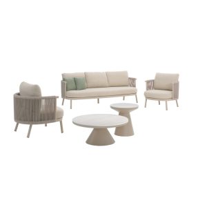 Gescova Outdoor Mendoza sofa set 5 delig sand