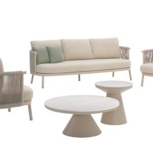 Gescova Outdoor Mendoza sofa set 5 delig sand