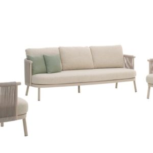 Gescova Outdoor Mendoza sofa set 3 delig sand