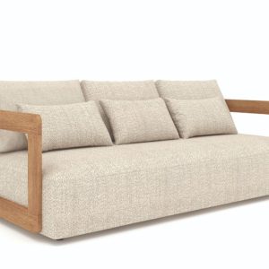 Gescova Outdoor Rafa lounge bank ecru/taupe Teak
