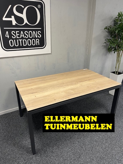 4 Seasons Outdoor Goa dining tafel HPL Teak Look 160 x 95 cm - Afbeelding 2