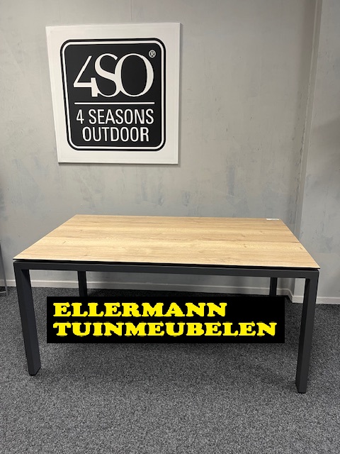 4 Seasons Outdoor Goa dining tafel HPL Teak Look 160 x 95 cm