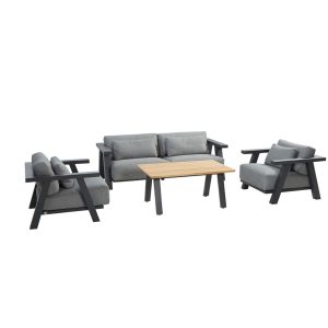 4 Seasons Outdoor Iconic sofa set  4-delig met Ambassador hoge tafel