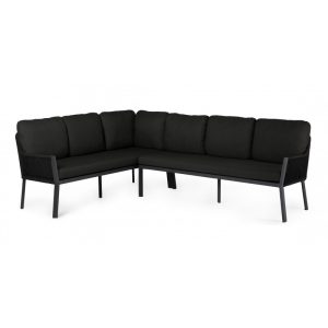 Tierra Outdoor Dining set LIV Model Links Met Zwarte kussens