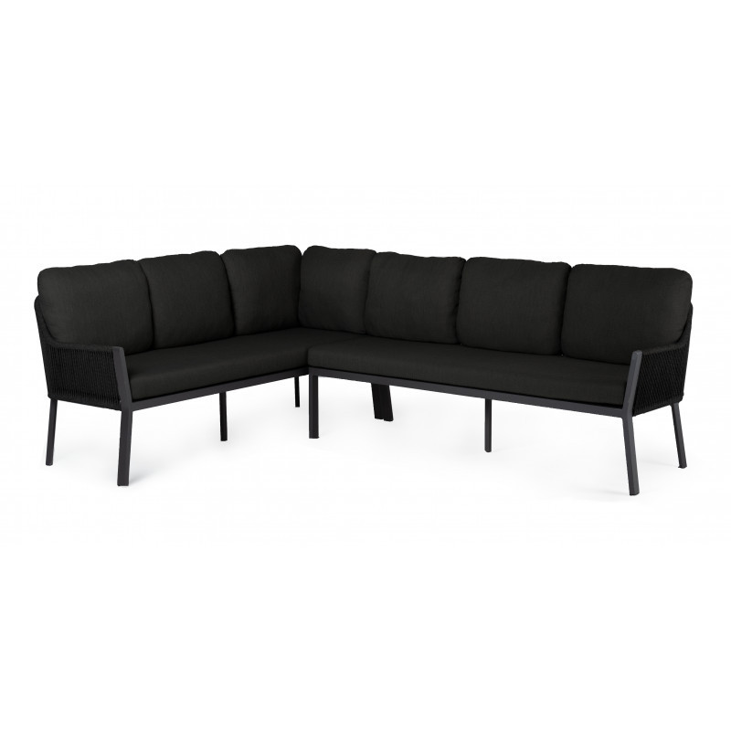 Tierra Outdoor Dining set LIV Model Links Met Zwarte kussens