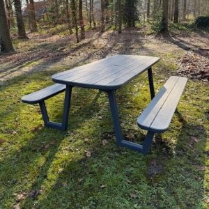 Sens Line Picknickbank Luna 200 cm Antraciet