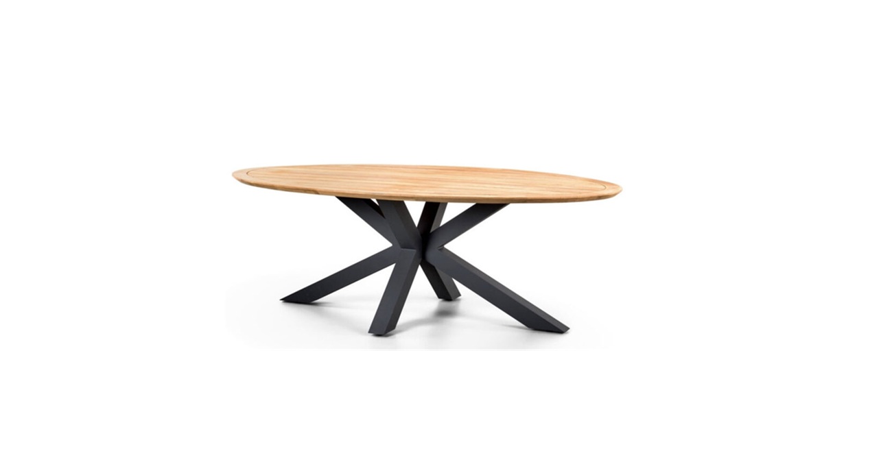 SUNS Madre tuintafel 220 x 130cm Matt Royal Grey