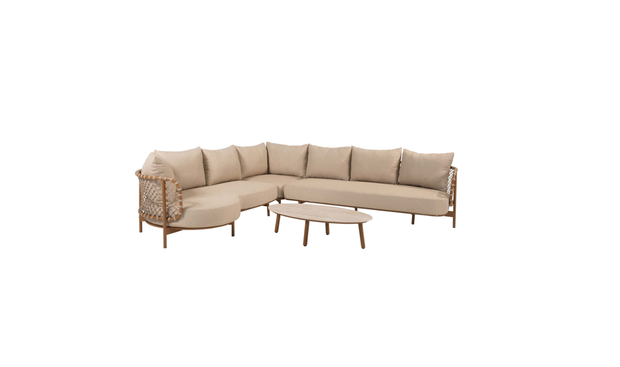4 Seasons Outdoor Martinique lounge set 4 delig Amber