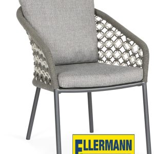Suns Nappa tuinstoel (mix macrame carbon grey)