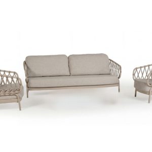 Tierra Outdoor Natal sofa set Champagne 3 delig