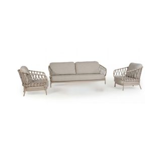 Tierra Outdoor Natal sofa set Champagne 3 delig