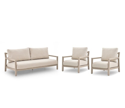 Tierra Outdoor Oasis sofa set Champagne 3 delig