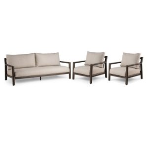 Tierra Outdoor Oasis sofa set Chocolat 3 delig
