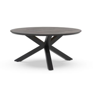 Tierra Outdoor Omnigo ronde dining tafel 150 cm Trespa Forest Grey Charcoal
