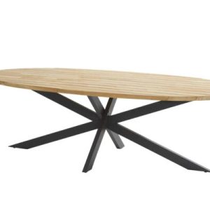 4 Seasons Outdoor Prado Ellips Teak Top & RVS Onderstel