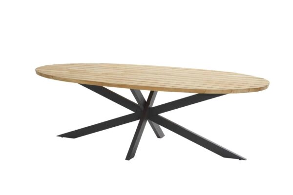 4 Seasons Outdoor Prado Ellips Teak Top & RVS Onderstel