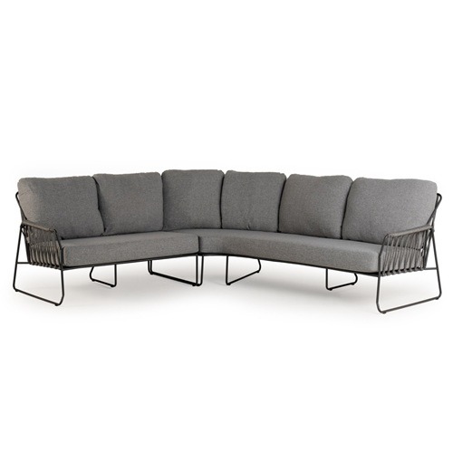 Tierra Outdoor Rivera corner set Mountain Grey 3 delig