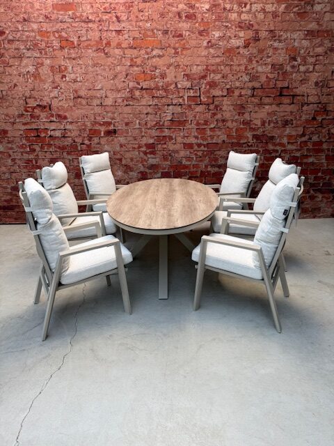 Sens Line Luccio dining set 7 delig Sand