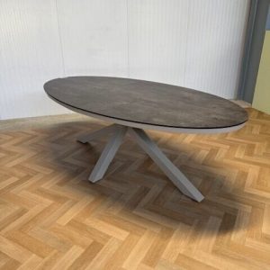 Sens Line Luccio dining tafel ovaal 220 cm Dark / Sand