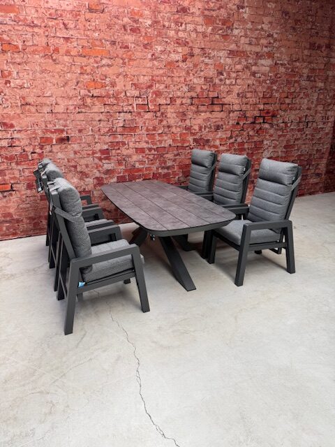 Sens Line Montana dining set 7 delig met Bradford Grey tafel - Afbeelding 2