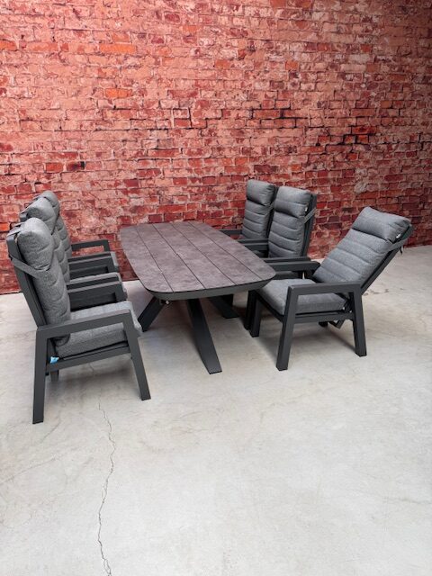 Sens Line Montana dining set 7 delig met Bradford Grey tafel - Afbeelding 3