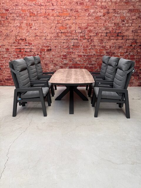 Sens Line Montana dining set 7 delig met Donna tafel