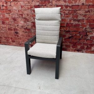 Sens Line Santana dining chair verstelbaar antraciet met naturel kussen