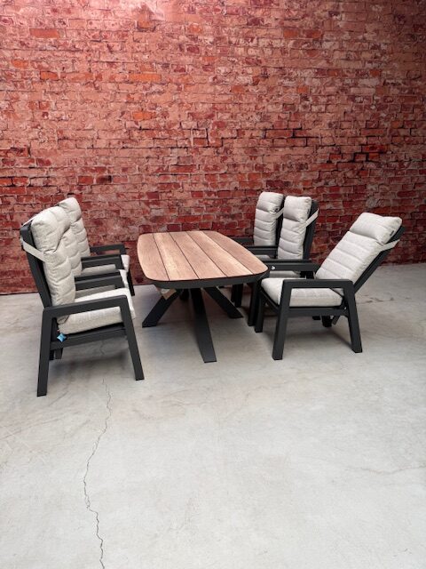 Sens Line Santana dining set 7 delig met Bradford Woodlook tafel - Afbeelding 2