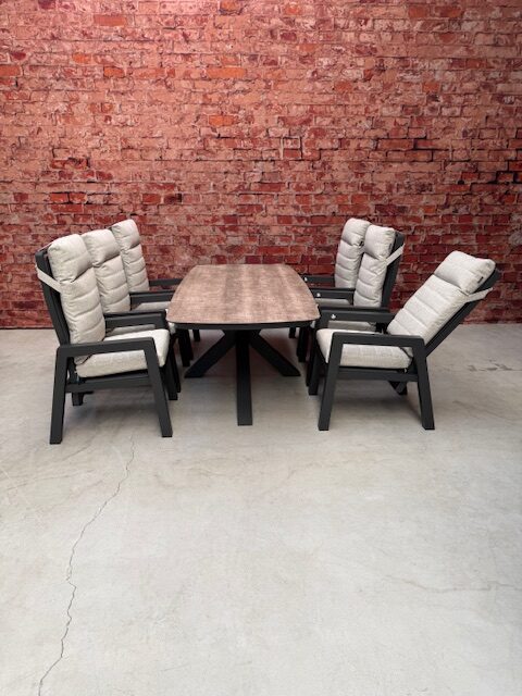Sens Line Santana dining set 7 delig met Donna tafel - Afbeelding 2