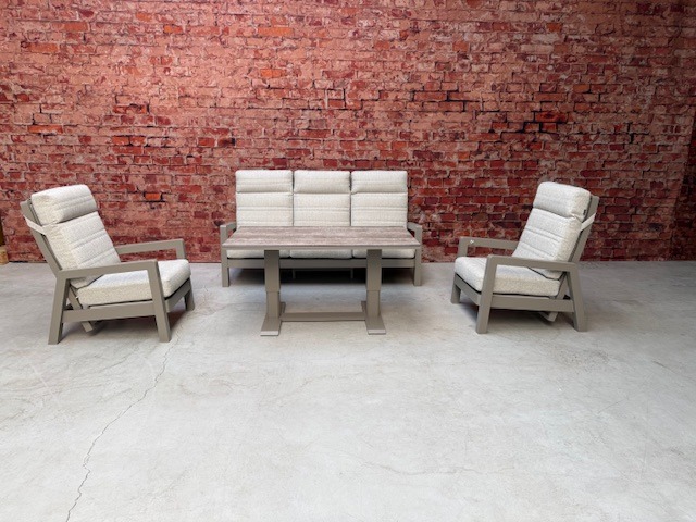Sens Line Valerie sofa set Taup 4 delig - Afbeelding 2