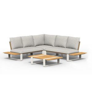 Tierra Outdoor Seto lounge set met Creme-White kussen 4 delig