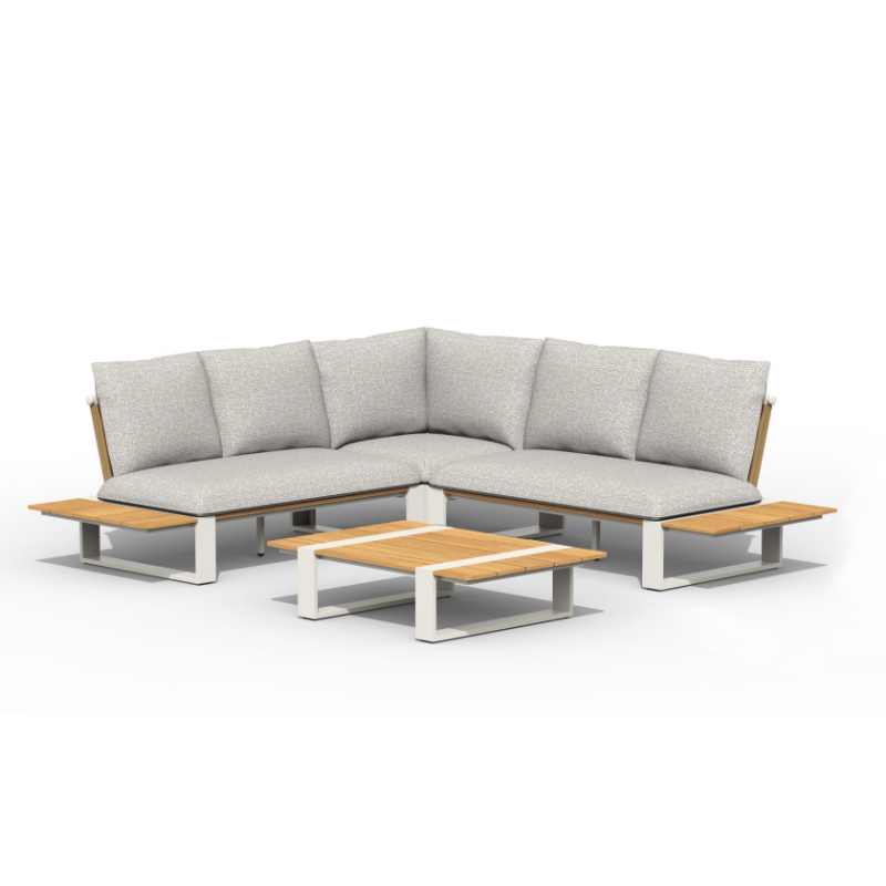 Tierra Outdoor Seto lounge set met Creme-White kussen 4 delig