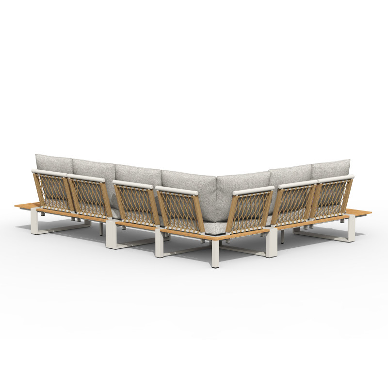 Tierra Outdoor Seto lounge set met Creme-White kussen 4 delig - Afbeelding 2