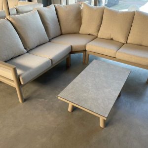 Tierra Outdoor Sevilla Big corner set Champagne 4 delig