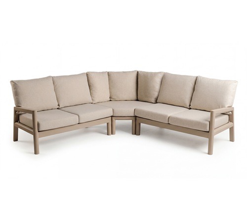 Tierra Outdoor Sevilla Big corner set Champagne 3 delig