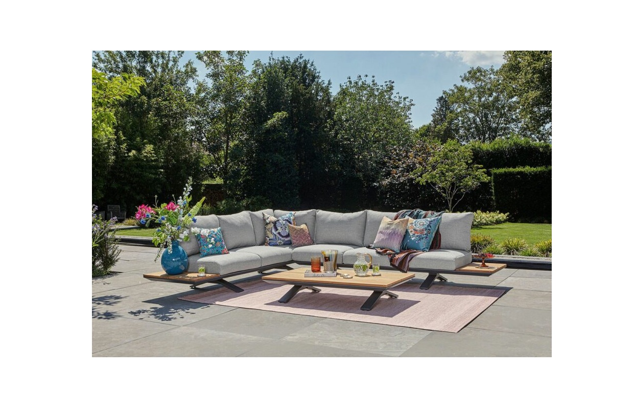Suns Stockholm loungeset xl kussens mixed weave soft grey