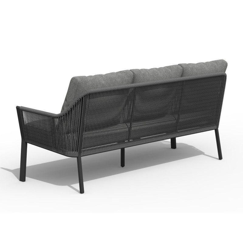 Tierra Outdoor Liv 3 zits bank charcoal - Afbeelding 2