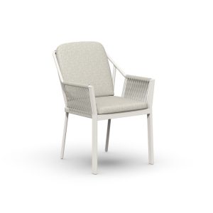 Tierra Outdoor Liv Dining Chair Creme White