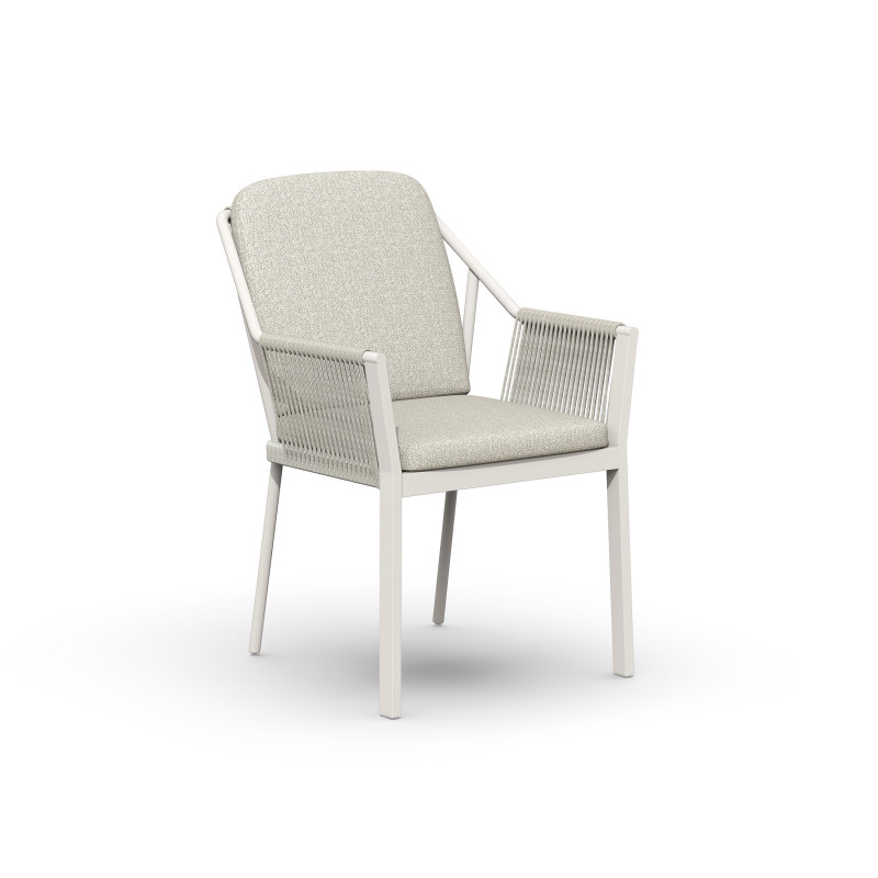 Tierra Outdoor Liv Dining Chair Creme White