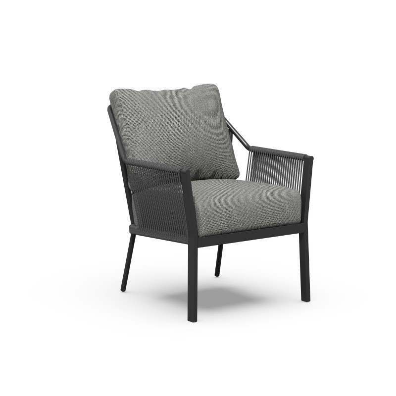 Tierra Outdoor Liv low Dining Chair charcoal